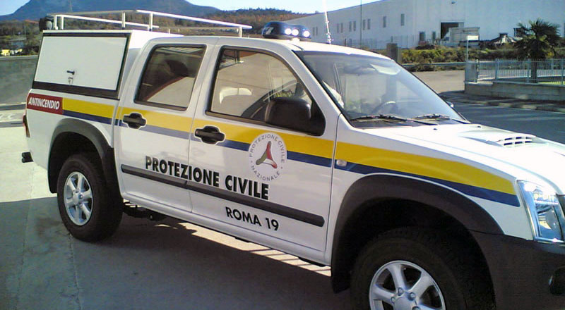 Allestimento veicoli di soccorso protezione civile - Evidenza